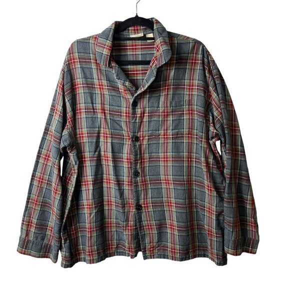 L.L. Bean button down plaid collared flannel shirt‎ men’s size XL - Picture 1 of 8